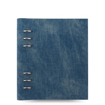 Agenda A5 nedatata cu rezerve si inele FILOFAX Clipbook Architexture, albastru Denim Agenda A5 nedatata cu rezerve si inele FILOFAX Clipbook Architexture, albastru Denim