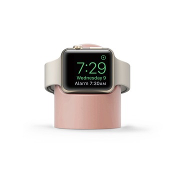 Dock birou Apple Watch 1/2/3/4/5, Roz mat Dock birou Apple Watch 1/2/3/4/5, Roz mat