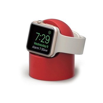 Dock birou Apple Watch 1/2/3/4/5, Rosu mat Dock birou Apple Watch 1/2/3/4/5, Rosu mat