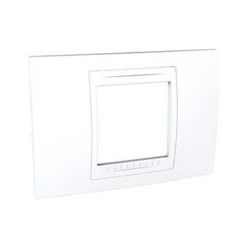 Rama ornament (placa) aparataj 2/3 module Schneider Unica, Alba