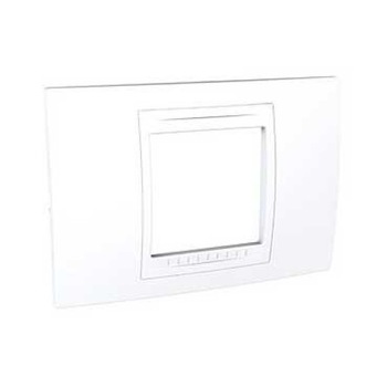 Rama ornament (placa) aparataj 2/3 module Schneider Unica, Alba Rama ornament (placa) aparataj 2/3 module Schneider Unica, Alba