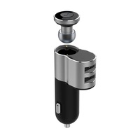 set casca bluetooth  incarcator auto din aluminiu ovevo q10 bluethooth 40 2xusb 5v 21a 37v25mah silver imagen 51_0_
0