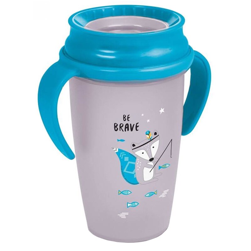 Cana anti curgere 350 ml Lovi Indian Summer 1/598, Gri 14+ luni