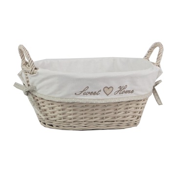 Cos din rachita Bedora, Oval 38 x 28 x 16 cm, Bej Cos din rachita Bedora, Oval 38 x 28 x 16 cm, Bej