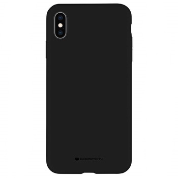 Husa Goospery iPhone XS Max, interior microfibra, silicon, negru Husa Goospery iPhone XS Max, interior microfibra, silicon, negru