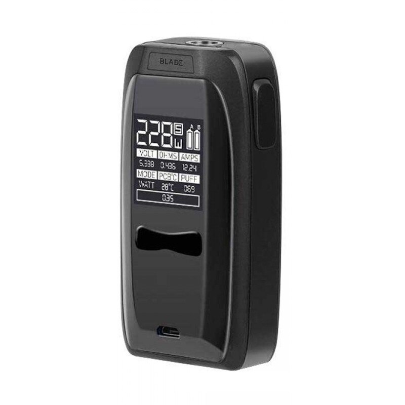 Kit Tigara Electronica ATVS Blade 228W, 5ml, 4000mAh Carcasa Inox, Display  OLED, Black Devil Style - eMAG.ro