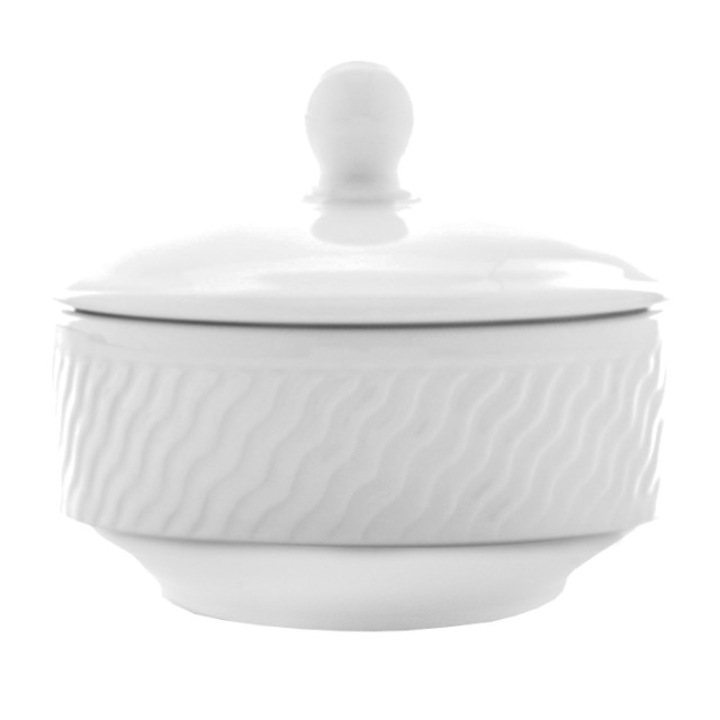 Zaharnita din portelan cu capac 160cc 10cm colectia PANAMA