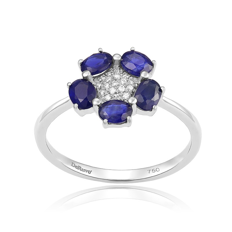Inel Deruvo Aur 18k Diamante, Safire, 52 R24524SWN-W