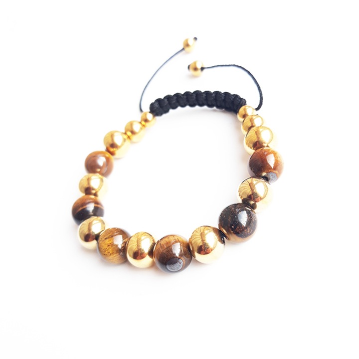 Bratara inox cu piatra Ochi de Tigru, PersonalStyle