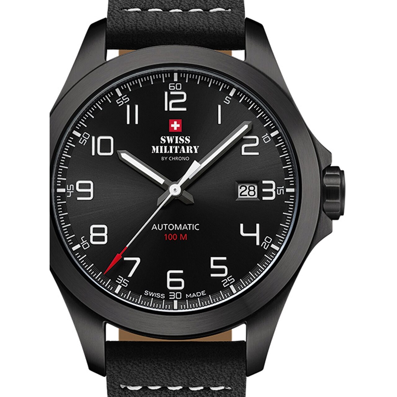 Ceas barbatesc Swiss Military SMA34077.04, 42mm, 10ATM, Negru