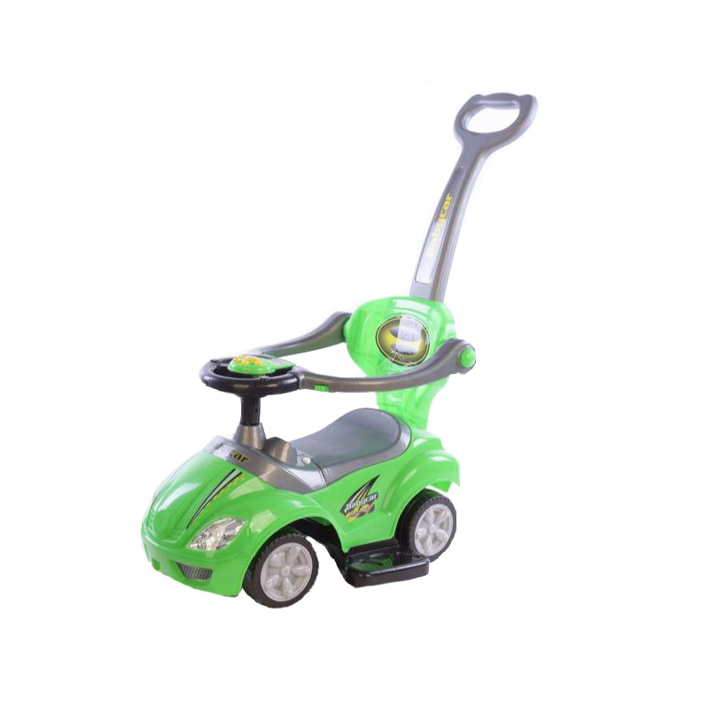 Masinuta 2 in 1 84.7 x 43.5 x 84.4 cm pentru copii Baby Mix FLB-301V, Verde
