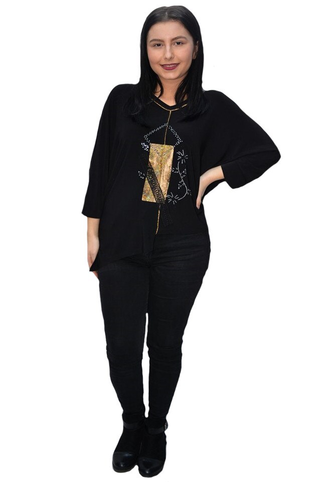 Bluza eleganta Uma,D&J Exclussive, Negru