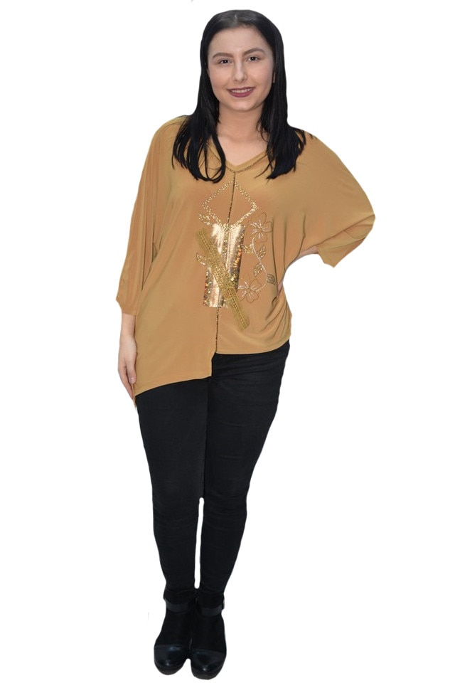 Bluza eleganta Uma,D&J Exclussive, Mustariu