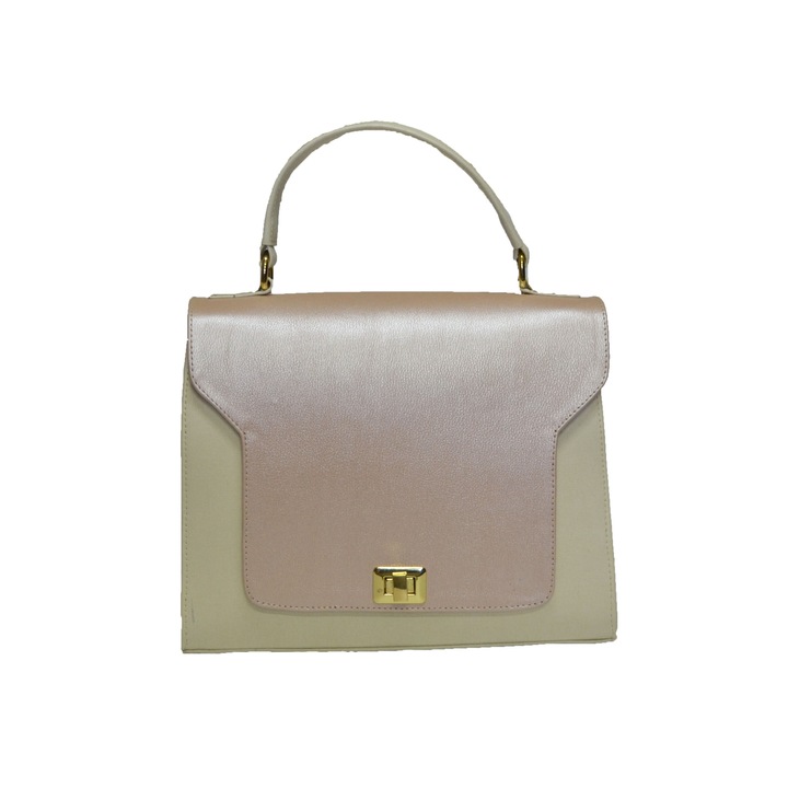 Női táska Zea gyöngybézs bőr