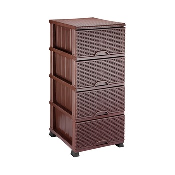 Dulap Lux pentru depozitare Komidin, Elif Plastik, 4 cutii depozitare, Rattan, pentru hol, baie si bucatarie, dimensiuni 90 X 45 X 38 centimetri, Maro Dulap Lux pentru depozitare Komidin, Elif Plastik, 4 cutii depozitare, Rattan, pentru hol, baie si bucatarie, dimensiuni 90 X 45 X 38 centimetri, Maro