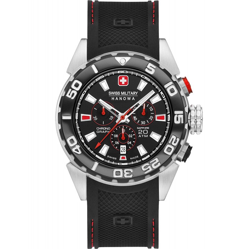 Ceas barbatesc Swiss Military 06-4324.04.007.04 Quartz Argintiu