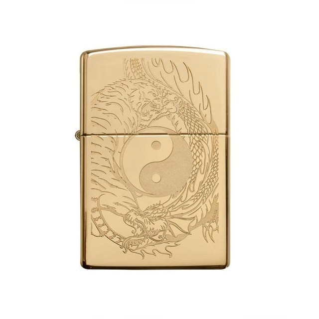 Bricheta Zippo Tiger & Dragon, antivant, reincarcabila