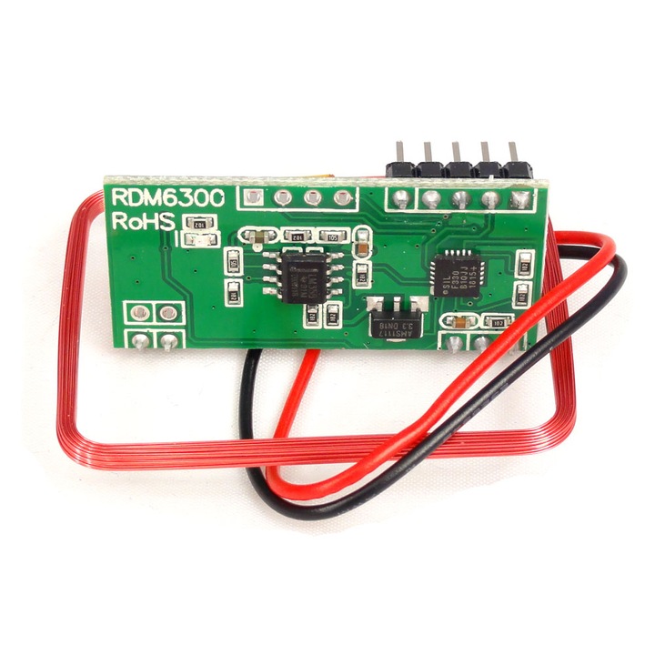Modul cititor card RFID RDM6300, 125kHz, 5V, 39x19 mm