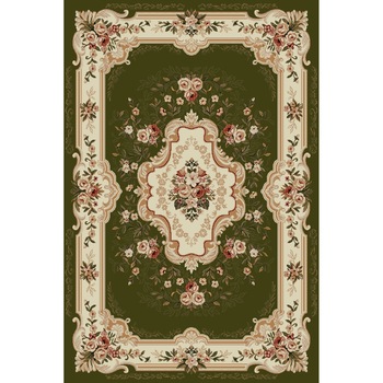 Covor Clasic, Lotos 570, Verde, 100x200 cm, 1800 gr/mp Covor Clasic, Lotos 570, Verde, 100x200 cm, 1800 gr/mp