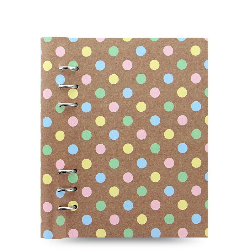 Agenda A5 nedatata cu rezerve si inele FILOFAX Clipbook Patterns Spots