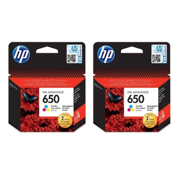 Pachet cartuse cerneala CZ102AE (650) tricolor x 2 HP original 10ml 400 pagini Pachet cartuse cerneala CZ102AE (650) tricolor x 2 HP original 10ml 400 pagini