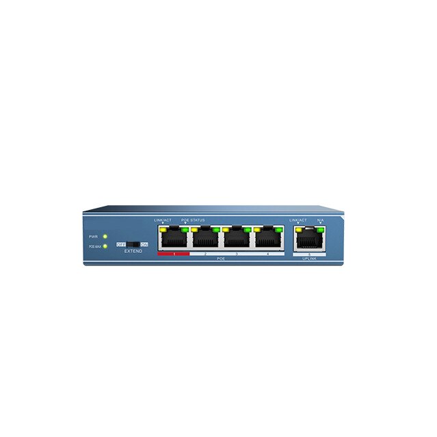 Switch 4 porturi PoE, 1 port uplink- HIKVISION