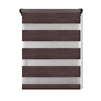 jaluzea tip roleta zebra-rulou textil dayampnight c506cote panza 49x140 cm cote cu suport 53x140 cm accesorii albe tesatura wenge natur imagen 40_0_
0