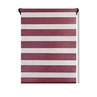 jaluzea tip roleta zebra-rulou textil dayampnight c507cote panza 55x140 cm cote cu suport 59x140 cm accesorii albe tesatura roz  bordeaux imagen 50_0_
0