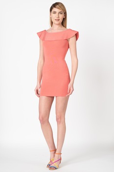 GUESS JEANS, Rochie mini bodycon, Roz somon GUESS JEANS, Rochie mini bodycon, Roz somon