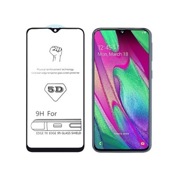 Folie de sticla securizata 5D, Samsung A40, rezistenta 9H, neagra, anti amprenta, full adeziv, rezistenta Folie de sticla securizata 5D, Samsung A40, rezistenta 9H, neagra, anti amprenta, full adeziv, rezistenta