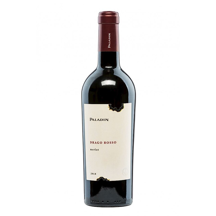 Vin rosu sec Paladin, Merlot Drago Rosso, 0.75 l