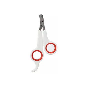 Cleste pentru taiat unghii si gheare pisici, iepuri, animale de talie medie, mica si foarte mica, Alb cu rosu Cleste pentru taiat unghii si gheare pisici, iepuri, animale de talie medie, mica si foarte mica, Alb cu rosu