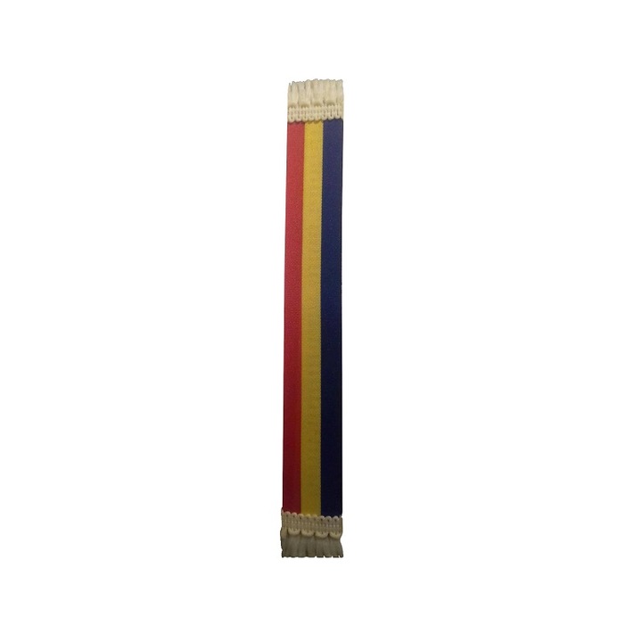 MIHAI M.MARIUS DAN könyvjelző, román zászló minta, 25 cm, többszínű
