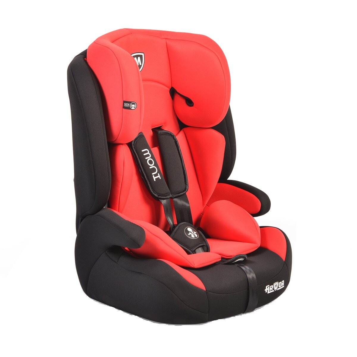 Scaun auto si inaltator 2 in 1 Moni Armor 9-36 kg, Rosu