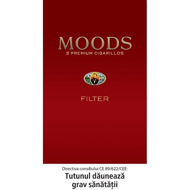 Pachet tigari de foi Moods Filter (5 tigari)