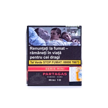 Pachet tigari de foi Partagas Serie Mini (10 tigari) Pachet tigari de foi Partagas Serie Mini (10 tigari)