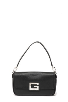 Guess, Geanta convertibila din piele ecologica, cu bareta de umar Brightside, Neagra Guess, Geanta convertibila din piele ecologica, cu bareta de umar Brightside, Neagra