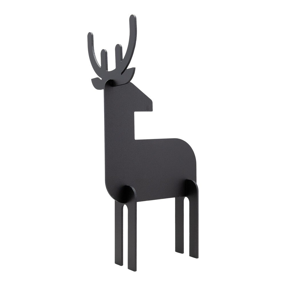 Tabla de scris Securit Silhouette 3D Deer 31x14,7x11,3cm, include marker creta, negru