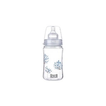 Biberon din polipropilena 240 ml Lovi Botanic 21/584, Transparent 3+ luni Biberon din polipropilena 240 ml Lovi Botanic 21/584, Transparent 3+ luni