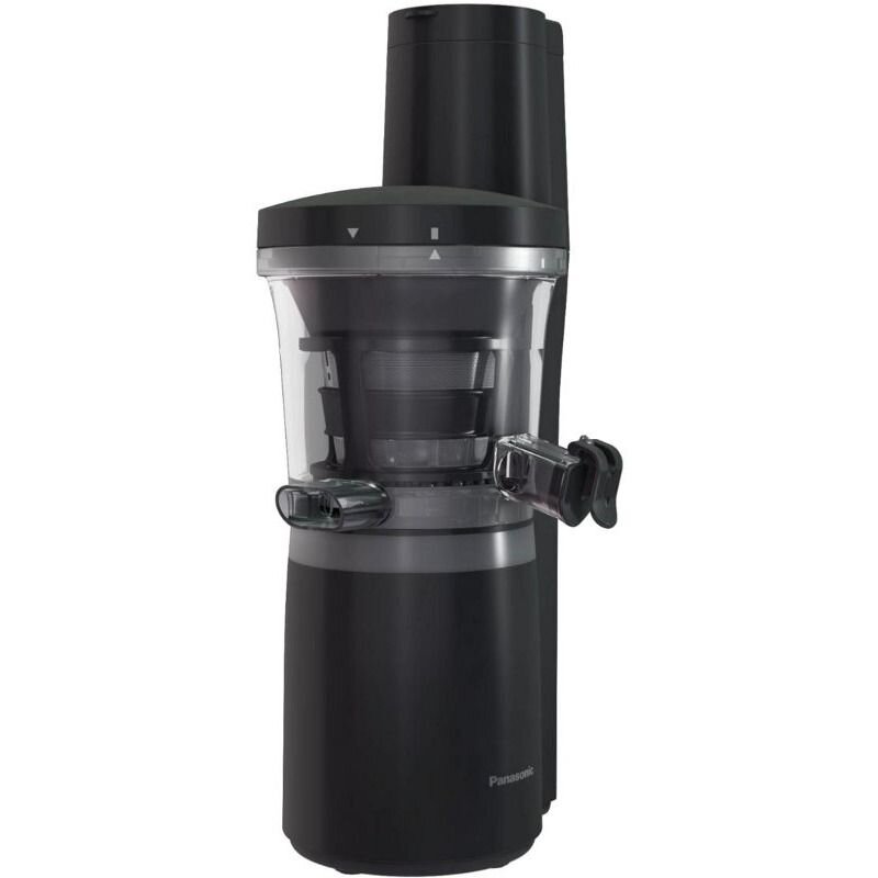 Storcator de fructe si legume cu melc Panasonic MJ-L700KXE, 150 W, Recipient suc 1.5 l, Recipient pulpa 2 l, Negru