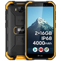 Telefon mobil rezistent iHunt S10 Tank 2020, 2GB RAM + 16GB, Dual SIM, IP68/IP69K, 4000mAh, 5.0-inch HD, 8MP Camera, Android 9 Pie, FaceID, Yellow