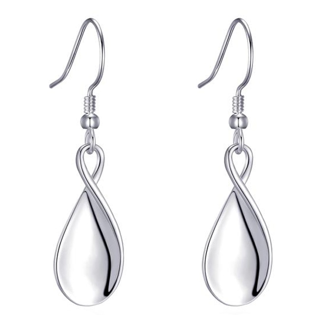 Cercei Philip Jones dama, argintii, 3 cm inaltime