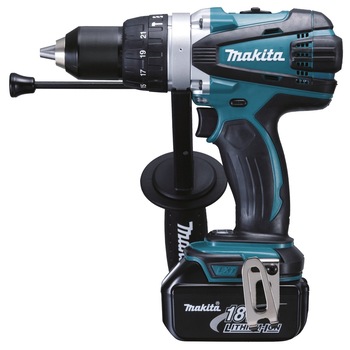 Masina de gaurit cu percutie, 18V, 2 acumulatoare 2x4Ah + incarcator Makita DHP458RTJ Masina de gaurit cu percutie, 18V, 2 acumulatoare 2x4Ah + incarcator Makita DHP458RTJ