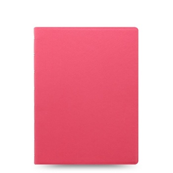Agenda A5 nedatata cu spirala si rezerve FILOFAX Notebook Saffiano, Roz Bujor Agenda A5 nedatata cu spirala si rezerve FILOFAX Notebook Saffiano, Roz Bujor