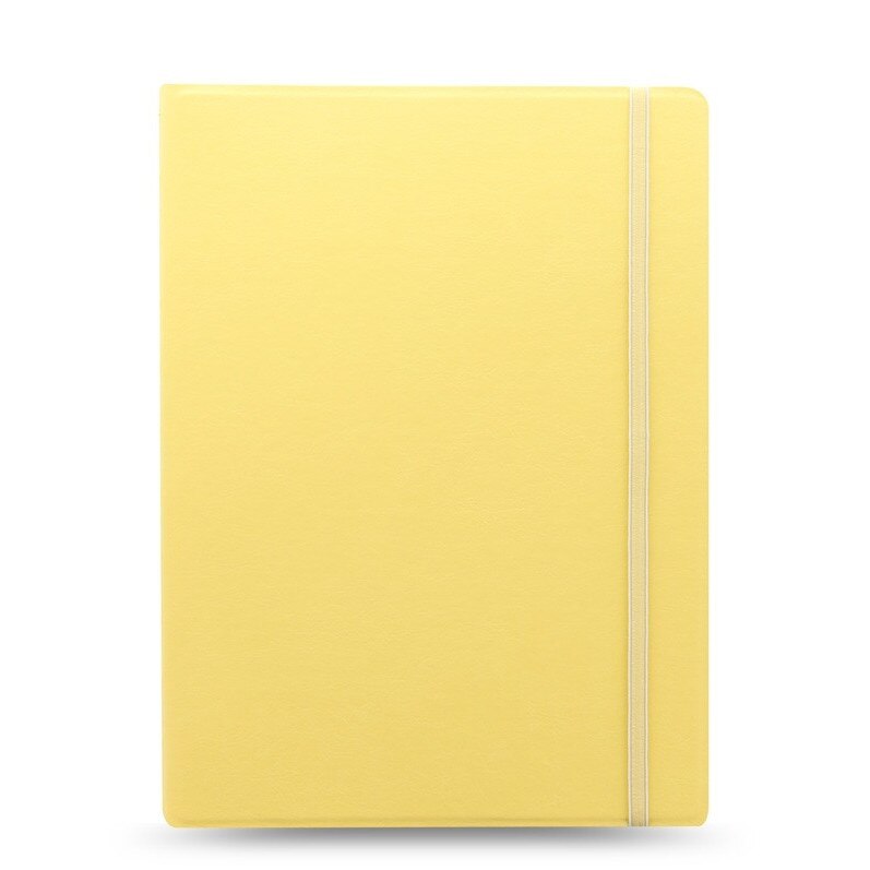 Agenda A4 nedatata cu spirala si rezerve FILOFAX Notebook Classic Pastels, Galben