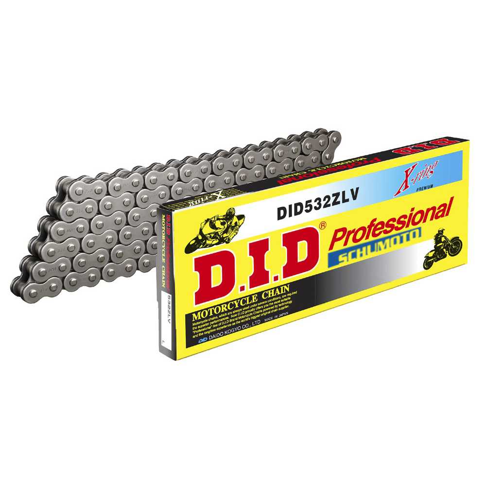 Lant pentru motociclete - DID, 532ZLV cu 118 zale, X-Ring