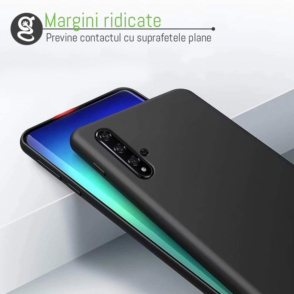 Husa Huawei Nova 5T - Silicon Jelly, Soft Gekko UltraSlim (0.3mm) Nofingerprint - NEAGRA