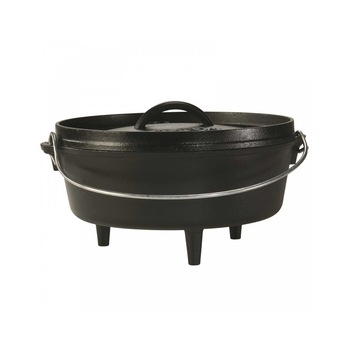 Ceaun din fonta cu capac - cuptor olandez Lodge 25,4 cm 3,7 litri L-10CO3 Ceaun din fonta cu capac - cuptor olandez Lodge 25,4 cm 3,7 litri L-10CO3