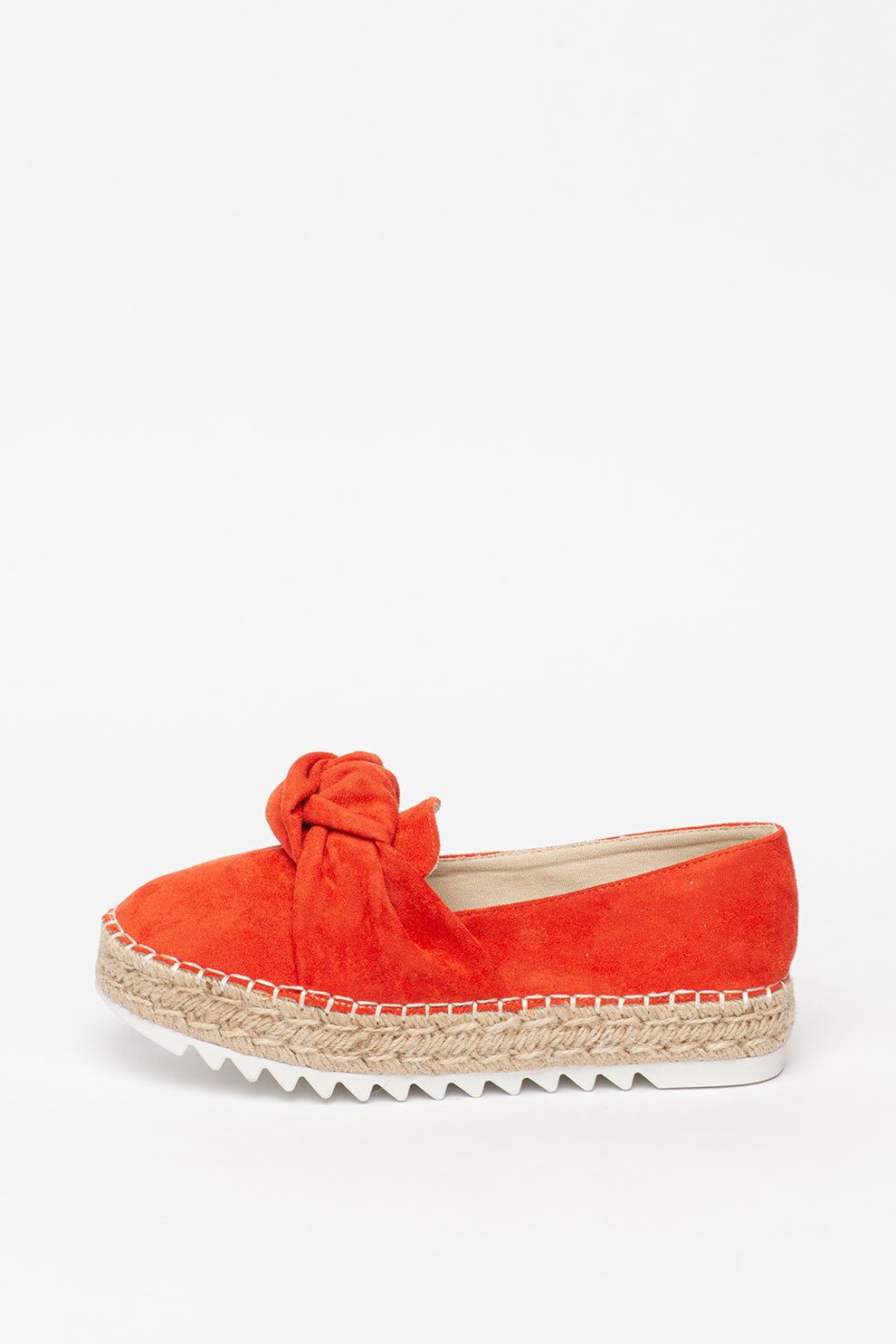 Bullboxer, Espadrile de piele intoarsa sintetica, cu detaliu innodat