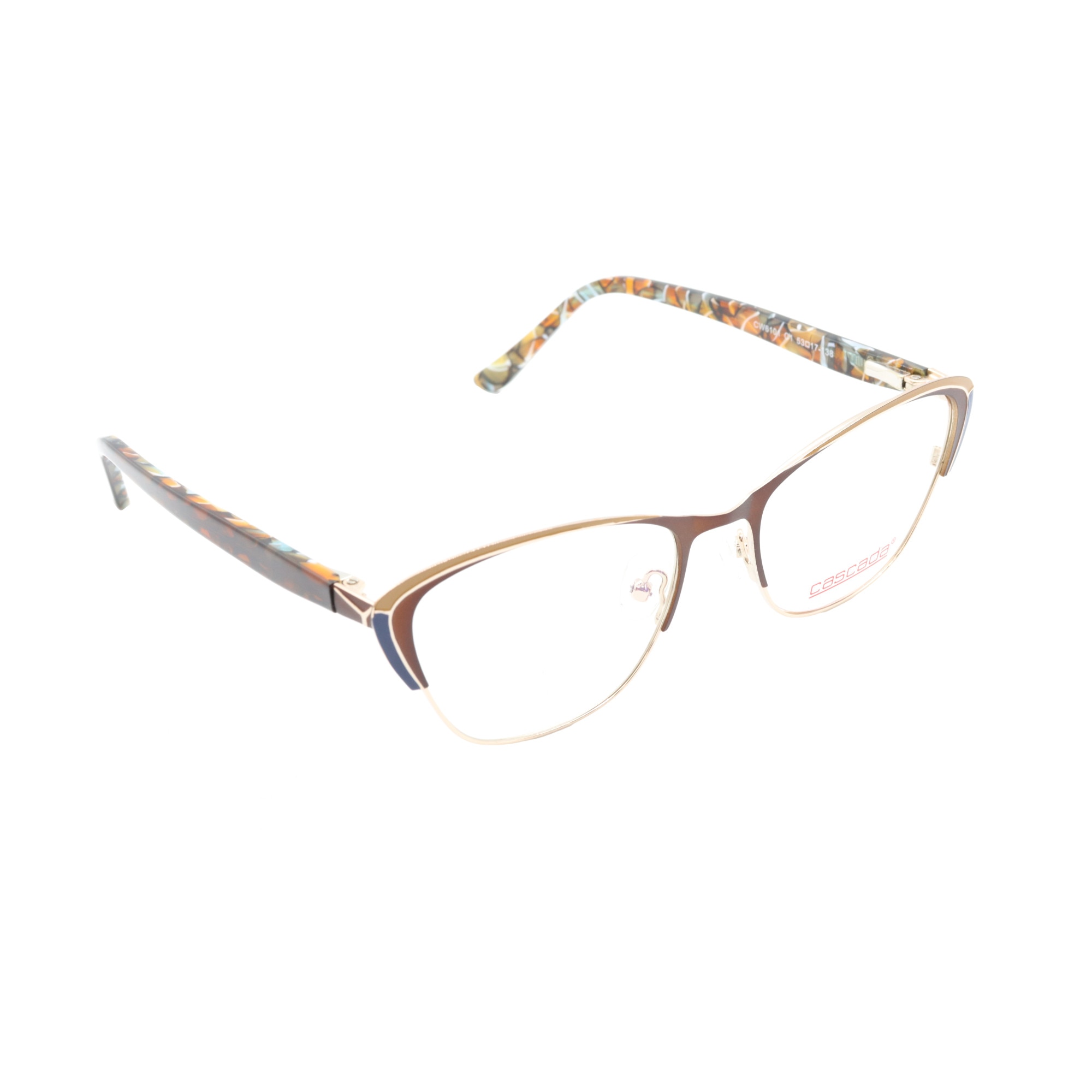 Rame ochelari de vedere, Cascada, Dama, CW6101, 53mm, Maro/Auriu